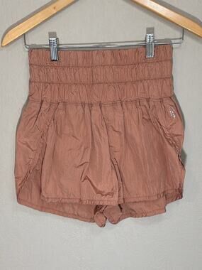 Free People Movement The Way Home shorts peach or "brushed apricot" color SZ SP